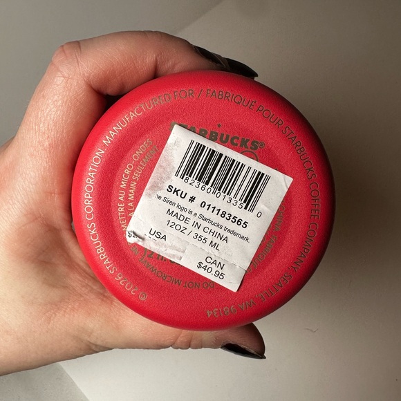 Starbucks Lunar Year 2026 Year of the Horse 12oz pink stainless steel tumbler - Picture 6 of 9